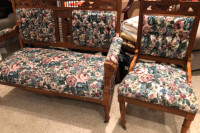 Antique Love Seat and Chair