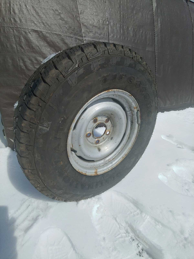 Firestone Destination A/T 2, Chevy, GM, 5x5 Rims in Tires & Rims in Muskoka