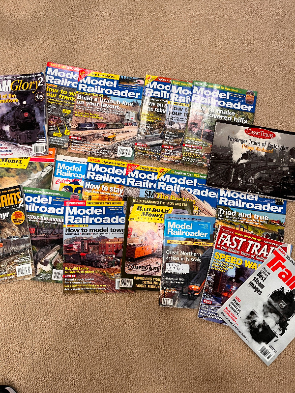 Railroad Magazines - Model Railroader + Classic Trains + in Hobbies & Crafts in North Bay
