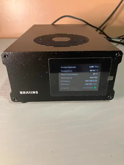 Bitcoin solo miner Braiins BMM 100, View more