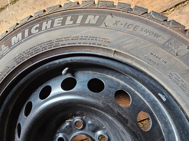 2017 Corolla 4 Michelin X-Ice Winter Tires and Rims (195/65R15) in Tires & Rims in Hamilton - Image 2