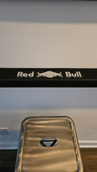 Red bull bar mat 