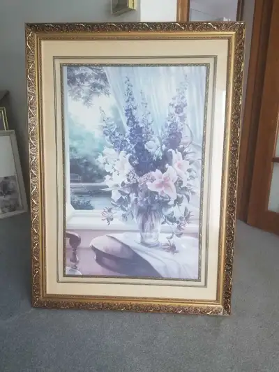 Print of vase with flowers, View more