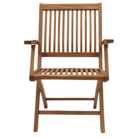 2 BRAND NEW Drosky Solid Wood Patio Folding Chairs