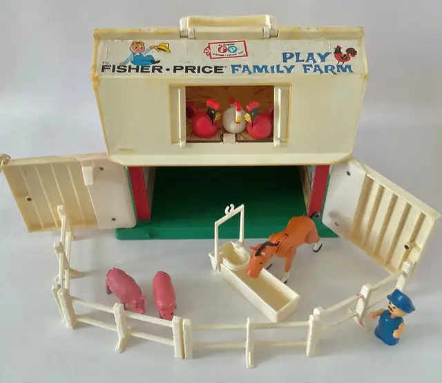Vintage 1967 Collection Jouet FISHER PRICE Family Farm #91563417655603841122
