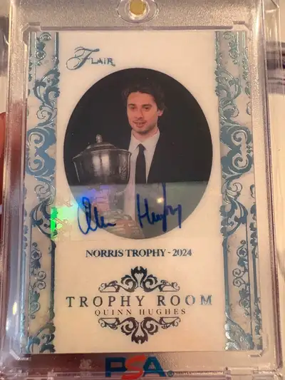 Upper Deck Quinn Hughes Auto Card, View more