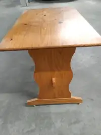 Light Mobile Wood Table For Sale