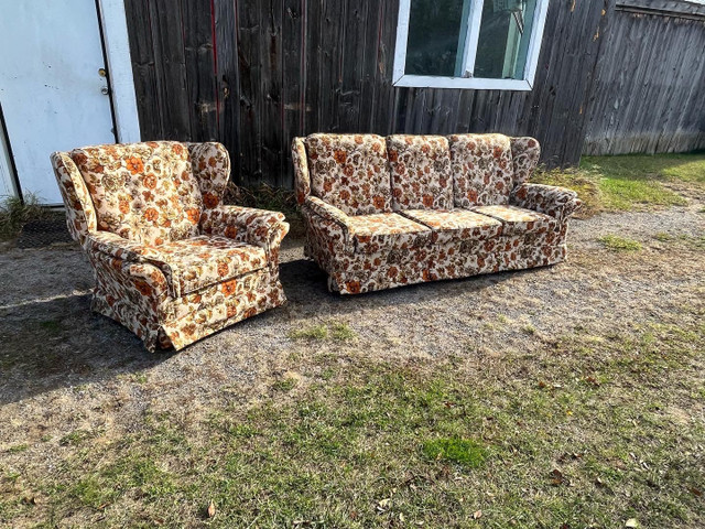 Floral couch and chair  in Couches & Futons in Peterborough - Image 2