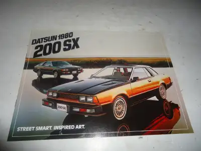 1980 DATSUN 200 SX DEALER SALES BROCHURE. LIKE NEW!, View more