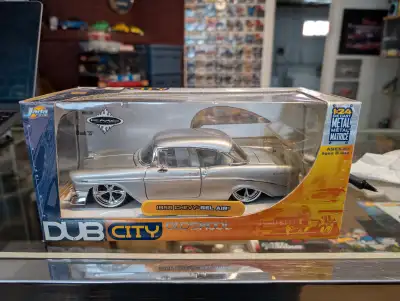 1956 Chevy Bel Air, scale 1 24. $30. Cash only. Pick up only. No e-transfer.Thank you for looking.