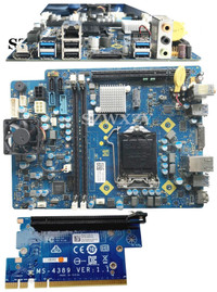 MS-7985 Micro-ATX Desktop Motherboard + PCI Riser Daughterboard