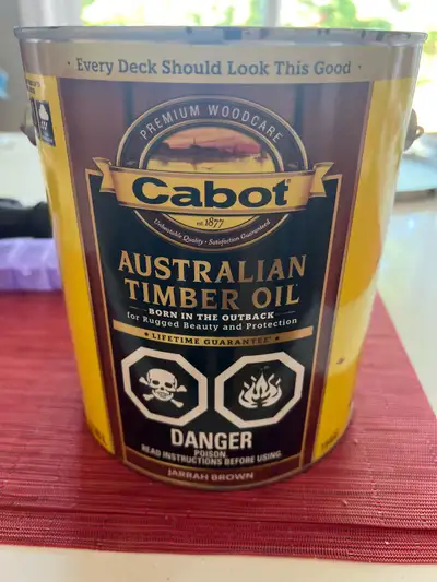 Gallon of Australian timber oil stain, View more