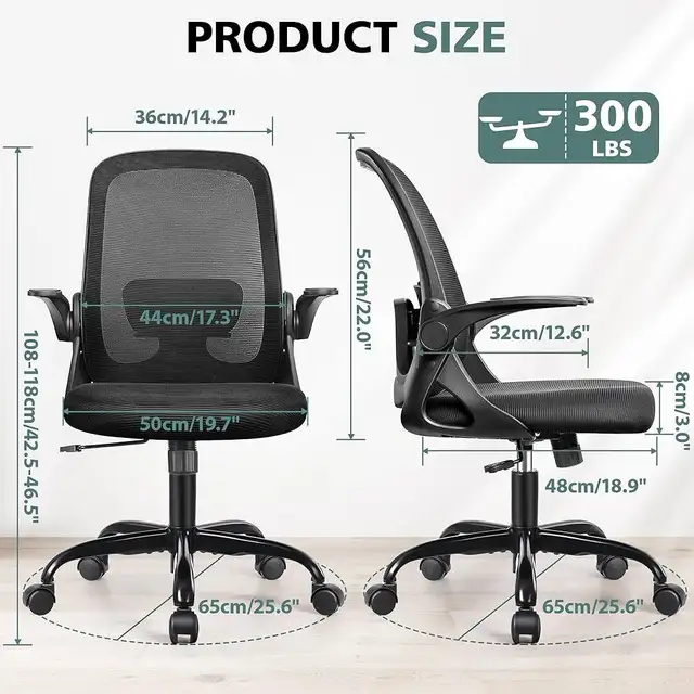Office Chair Ergonomic Desk Chair with Lumbar Support in Chairs & Recliners in Markham / York Region - Image 4