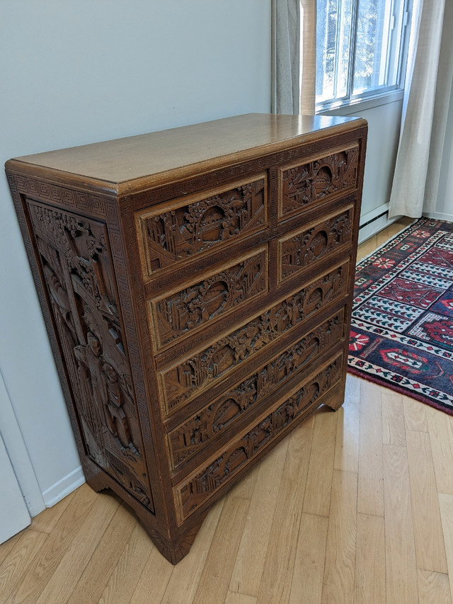 Commode chinois 20's-40's ,magnifique  dans Art et objets de collection  à Longueuil/Rive Sud - Image 2