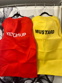 Ketchup and mustard Halloween costumes 