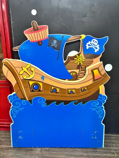 Pirate Ship Headboard for Single Bed, View more