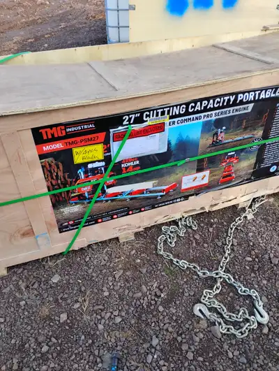 Brand new still in crate 27 inch sawmill. Comes with 14 HP Kohler engine and 5 extra blades.Asking $...
