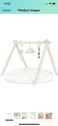 B. Toys wooden play gym 