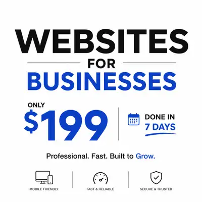 Business Websites for $199, View more