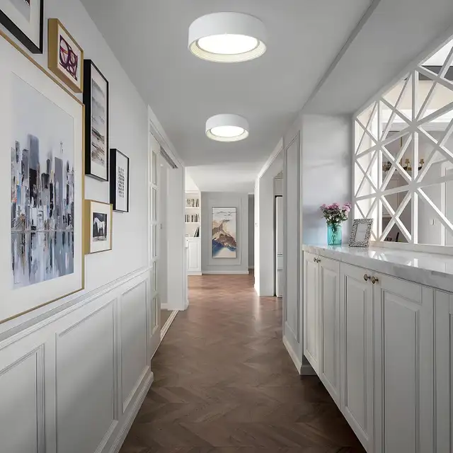 11.8" Dimmable LED Flush Mount Ceiling Light, White, 5CCT 3000K- in Indoor Lighting & Fans in Oshawa / Durham Region - Image 8