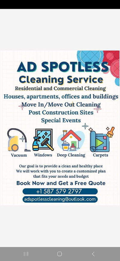 Cleaning company for residential and commercial
