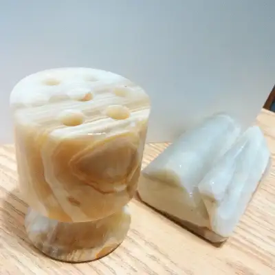 Marble pencil holder, View more