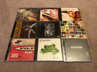 Assorted CDs Eminem, Smashing Pumpkins, Soundgarden