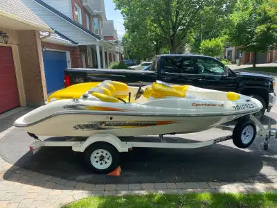 Boat is in great shape and everything in perfect running condition. Fast and fun! 951 Rotax engine....