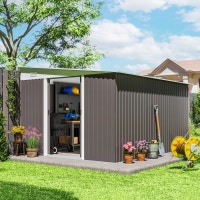 11' x 9' Steel Garden Storage Shed, Outdoor Metal Tool House wit Markham / York Region Toronto (GTA) Preview