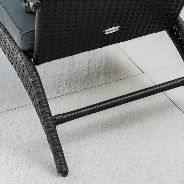 Patio Wicker Adirondack Chair, PE Rattan Outdoor Muskoka Chair,  in Patio & Garden Furniture in Markham / York Region - Image 9