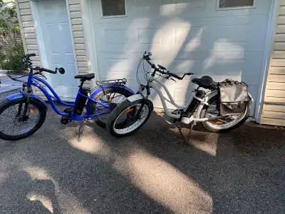 2 Vélos électriques fat tires 26’’x 4’ moteurs Bafang, View more