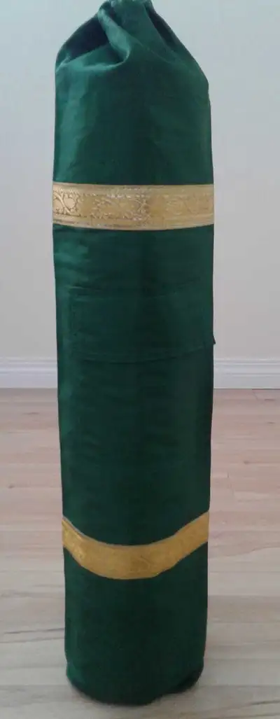 NEW GREEN SILK YOGA MAT BAG, View more