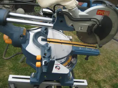 I have for sale a Ryobi Sliding Compound Miter Saw with stand in good condition.