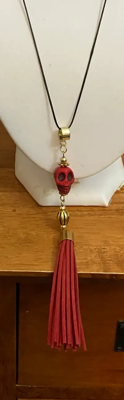 Two Handcrafted Skull Necklaces, View more