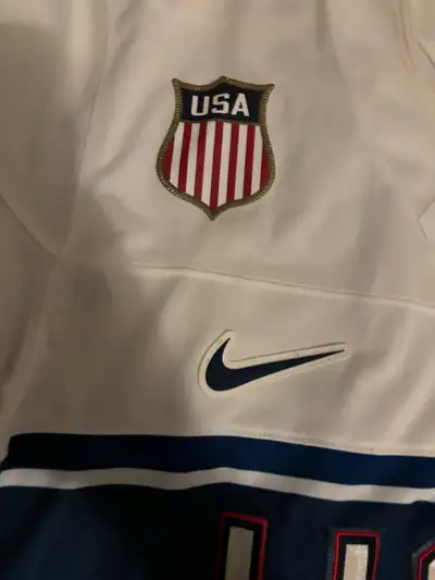 Team USA hockey jersey for sale size XXL fits like XL msg for more info