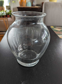 Vase en verre pour plantes ou fleurs ou chandelle 