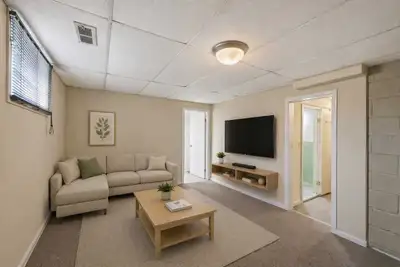 This small one bedroom basement apartment will be for rent by Sept. It has its own entrance, and sha...
