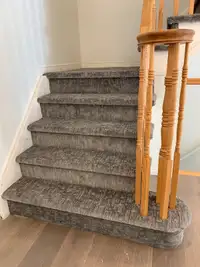 Professional Carpet installation Stairs and open areas 