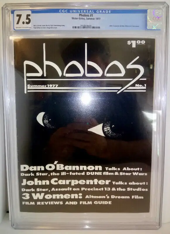 Phobos 1 CGC 7.5 1977 Sci-Fi Horror Dan O'Bannon Alien John Carp in Magazines in City of Montréal - Image 2