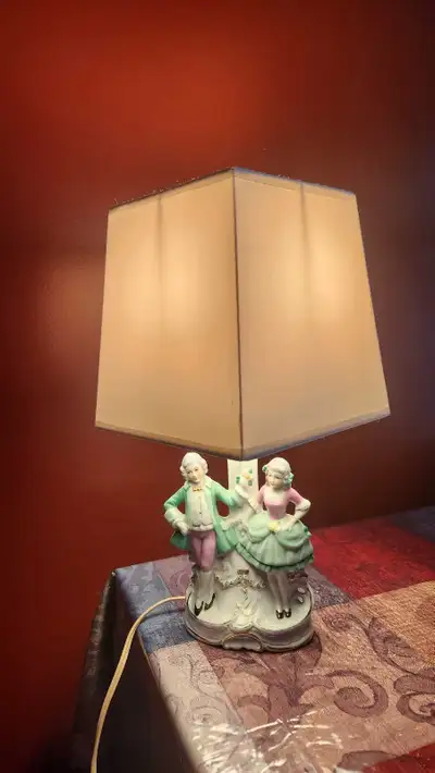 Antique Porcelain Lamp, View more