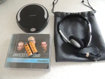 Sylvania SCD300_CS4 Portable CD Player w/headphones, 3 cd's, View more