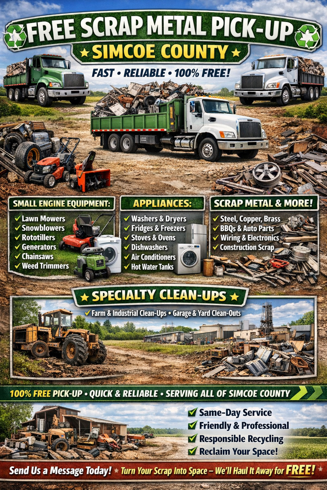 Scrap Metal Wanted – Free Pickup – Farm & Industrial Cleanouts in Free Stuff in Barrie - Image 2