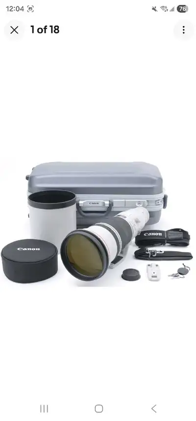 Canon EF 600mm f/4 Mark II usm 10/10 cover, hood, suitcase!, View more