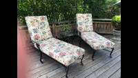 Ethan Allen chaise lounges and side table