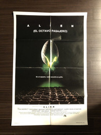 Alien Original Spanish One Sheet Movie Poster 1979