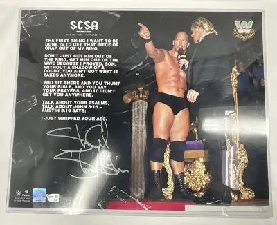 Stone-Cold Steve Austin “King Of The Ring” Signed 16X20 Print, View more