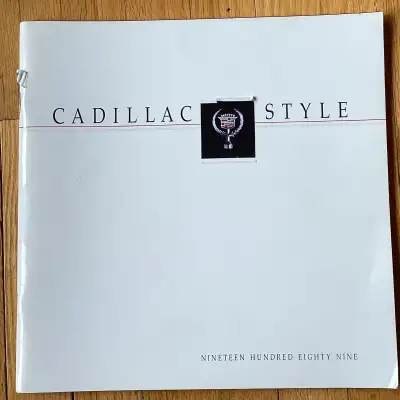 1989 CADILLAC AUTO BROCHURE FOR SALE THIS LARGE SIZED DELUXE BROCHURE HAS 82 PAGES SHOWING MODELS OF...