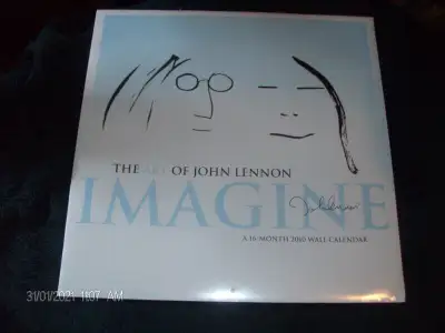 john lennon artwork calendar 2010.never opened.$10, View more