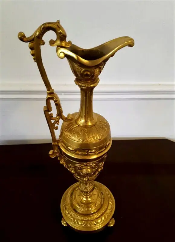 antique aiguière en bronze dore mythologie in Arts & Collectibles in Bathurst - Image 3
