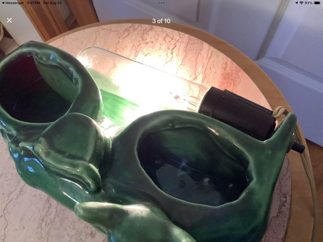 Vintage MCM Phi-Mar Ceramic Deer TV Lamp and Plantar in Home Décor & Accents in Belleville - Image 4